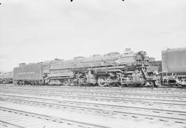 Northern Pacific steam locomotive 5006 at Livingston, Montana, in 1955.