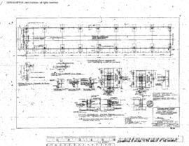 Northern Pacific Engineering Drawing, Wrecking Crane Shed at Pasco, Washington, 1957