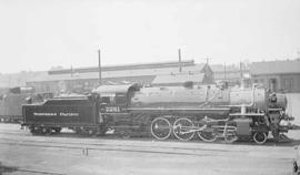 Northern Pacific steam locomotive 2261 at South Tacoma, Washington, circa 1936.