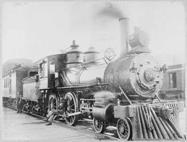 Northern Pacific steam locomotive 737, circa 1890.