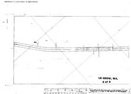 Plat Map of Northern Pacific Facilities at Le Grow, Washington, 1909