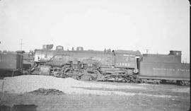 Northern Pacific steam locomotive 1820 at South Tacoma, Washington, in 1934.