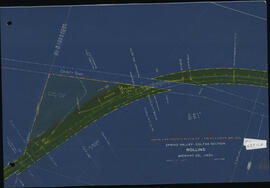 Spokane, Coeur d'Alene and Palouse Railroad Plat Map: Rollins, Washington.  Milepost 42+, undated