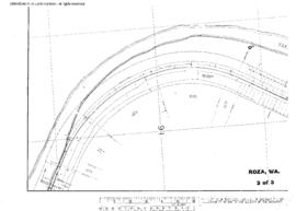 Plat Map of Northern Pacific Facilities at Roza, Washington, 1914