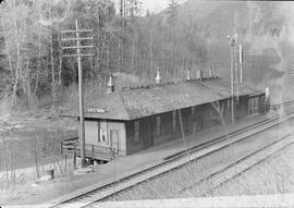 Northern Pacific station at Eagle Gorge, Washington, in 1943.