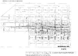 Plat Map of Northern Pacific Facilities at Ritzville, Washington, 1945