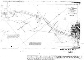 Plat Map of Northern Pacific Facilities at Roslyn, Washington, undated