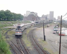 Amtrak train number 796 at Tacoma, Washington, in 1984.