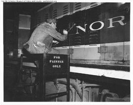 Great Northern Employee at Interbay, Washington in 1947.