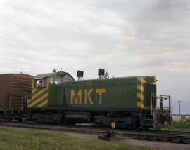 Missouri, Kansas & Texas Railway diesel locomotive 18 at Oklahoma City, Oklahoma on June 23, ...