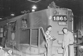 Northern Pacific Railway diesel locomotive 239 at Auburn, Washington on December 29, 1970.