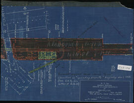 Spokane, Coeur d'Alene and Palouse Railroad Plat Map: Thornton, Washington.  Thornton Ditch. Mile...
