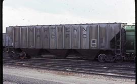 Northern Pacific hopper car number 76963 at Denver, Colorado, in 1980.