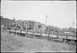 Northern Pacific steam locomotive 2196 at South Tacoma, Washington, in 1934.