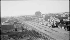 Northern Pacific passenger station at Billings, Montana, circa 1950.