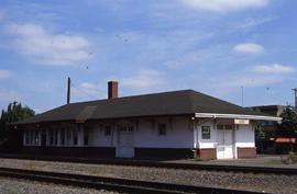 Burlington Northern Depot.at Kent, Washington, in 1990.