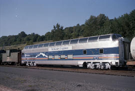 Holland America Westours passenger car 510 at South Seattle, Washington in 1987.