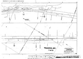 Plat Map of Great Northern Facilities at Tobacco, Montana, 1930