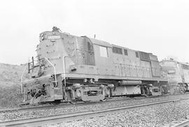 Burlington Northern diesel locomotive 4193 at Ridgefield, Washington in 1971.