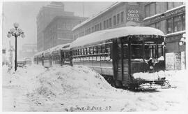 Seattle & Rainier Valley Railway cars  in Seattle, Washington, 1916