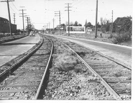 Seattle & Rainier Valley Railway tracks in Seattle, Washington, 1936