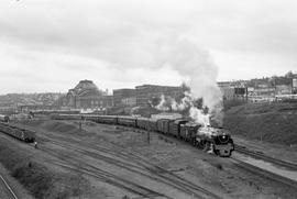 Canadian Pacific Railway steam locomotive 2860 at Tacoma, Washington on March 20, 1977.