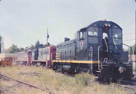 Lewis & Clark Railway Diesel Locomotive Number 81 at Battle Ground, Washington in July 1987.