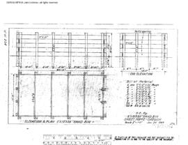 Spokane, Portland, and Seattle Railway Engineering Drawing, Sand Bin (Oregon Electric Railway) at...