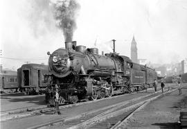 Northern Pacific steam locomotive 2249 in Seattle, Washington, circa 1940.