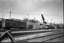 Burlington Northern accident at Balmer Yard, Washington in 1976.