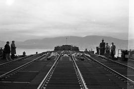 Burlington Northern Santa Fe Railway Barge at Vancouver, British Columbia, on January 27, 1976.