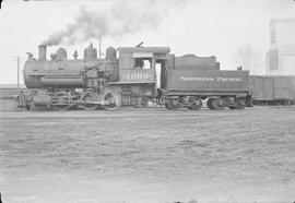 Northern Pacific steam locomotive 1093 at Bozeman, Montana, circa 1946.