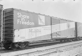 Northern Pacific Railroad Box Car Number 31512 at Tacoma, Washington in May, 1970.