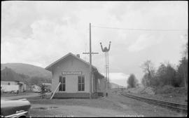 Northern Pacific station at Wickersham, Washington, circa 1960.