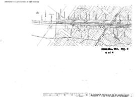 Plat Map of Great Northern Facilities at Edwall, Washington, 1965
