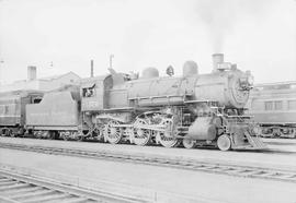 Northern Pacific steam locomotive 1376 at Pasco, Washington, in 1953.