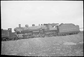 Northern Pacific steam locomotive 1683 at Yakima, Washington, in 1936.