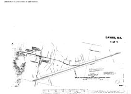 Plat Map of Great Northern Facilities at Davies, Washington, 1912