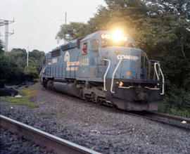 Consolidated Rail Corporation (Conrail) diesel locomotive 6423 at Bowie, Maryland on July 5, 1982.