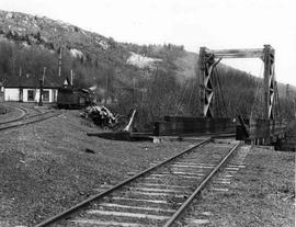 Pacific Coast Railroad servicing facilities at Taylor, Washington in 1939.