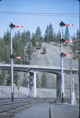 Northern Pacific Semaphores at Marshall, Washington, 1968