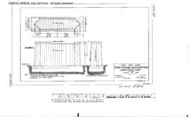 Spokane, Portland and Seattle Railway Engineering Drawing: Detail of Pier, Bridge T74.6 - Deschut...
