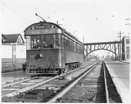 Seattle & Rainier Valley Railway Car 103 in Seattle, Washington, 1936