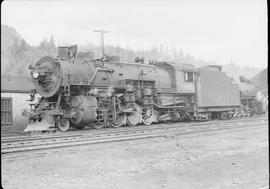 Northern Pacific steam locomotive 1775 at Easton, Washington, in 1950.