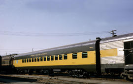 Spokane, Portland and Seattle Railway coach 303 at Portland, Oregon in 1966.