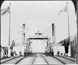 Northern Pacific rail ferry Tacoma at Kalama, Washington.