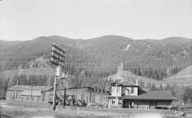 Northern Pacific station at Lester, Washington, circa 1950.