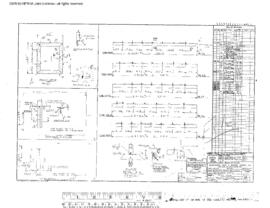 Great Northern Engineering Drawing, Diesel Service Building at Interbay, Washington, 1970