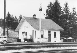 Great Northern Depot at Stryker, Montana, 1968