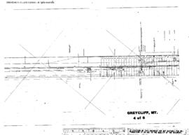 Plat Map of Northern Pacific Facilities at Greycliff, Montana, 1949